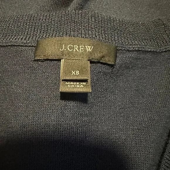 J Crew Navy Blue Merino Wool‎ Sweater - Picture 4 of 5
